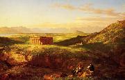 Thomas Cole Temple of Segesta with the Artist  Sketching china oil painting reproduction